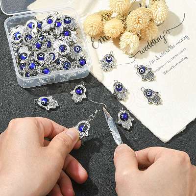 Alloy Lampwork Pendants PALLOY-CJ0001-168-1