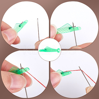 50Pcs Fish Shape Sewing Machine Needle Threaders DIY-CP0011-20C-1