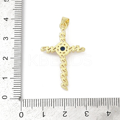 Brass Micro Pave Cubic Zirconia Pendants KK-D317-112G-1