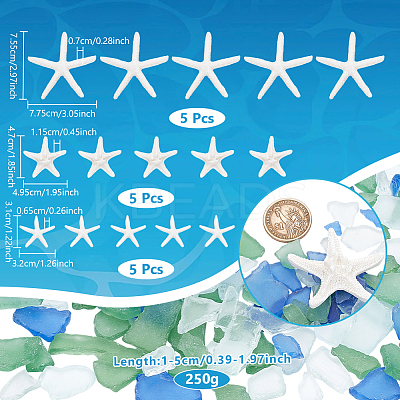 Starfish/Sea Star Opaque Resin Sea Animal Decoden Cabochons RESI-NB0002-06-1