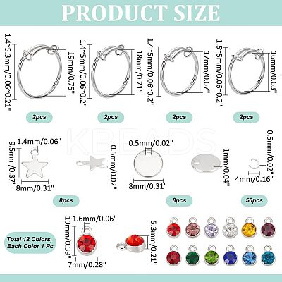 DIY Charm Adjustable Ring Making Kit DIY-NB0009-99-1