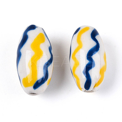 Handmade Porcelain Beads PORC-T134-15C-1