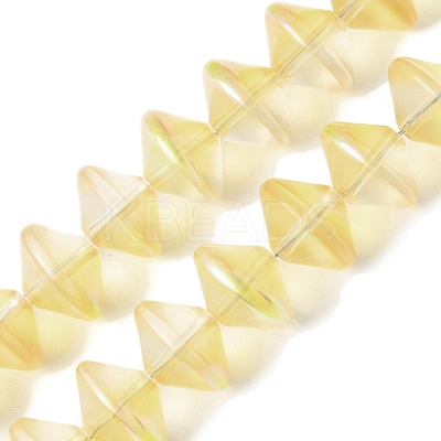 Electroplate Glass Beads Strands EGLA-G038-01A-HP02-1