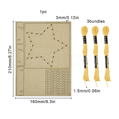 1 Set DIY String Art Kit Arts and Crafts for Children DIY-GF0004-28A-1