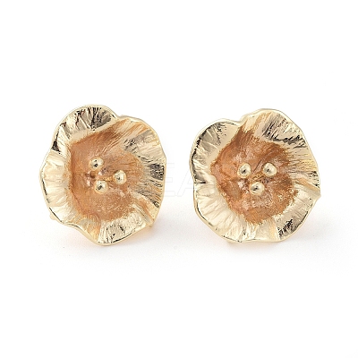 Brass Stud Earring Findings X-KK-S350-038G-1