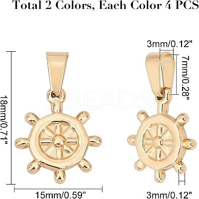 304 Stainless Steel Pendants STAS-UN0015-04-1