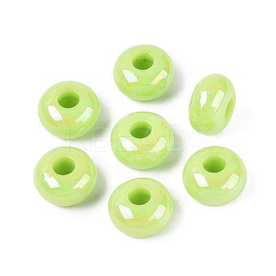 Halloween Theme Opaque Acrylic European Beads OACR-E033-19M2-1