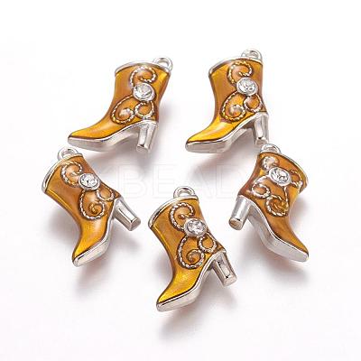 Alloy Enamel Pendants E516-4-1