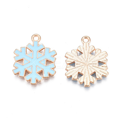 Christmas Style Alloy Enamel Pendants ENAM-Q442-67-1