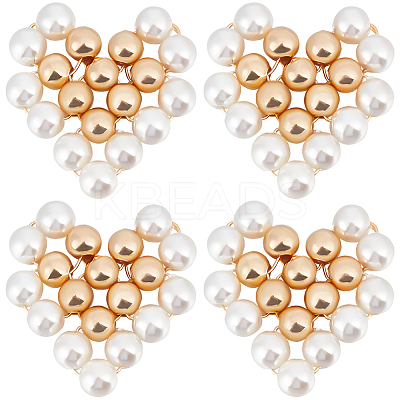 8Pcs Shell Pearl Beaded Pendants FIND-BBC0002-72-1