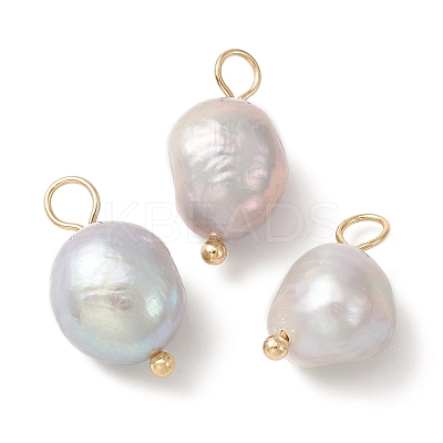 Natural Freshwater Pearl Pendants PALLOY-JF02153-02-1