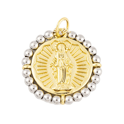 Rack Plating Brass Pendants KK-P269-16G-C-1