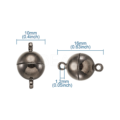 Brass Magnetic Clasps KK-TA0007-34B-1