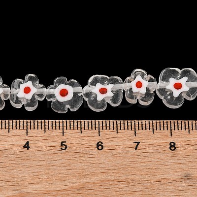 Handmade Millefiori Lampwork Beads Strands LAMP-G164-03M-1