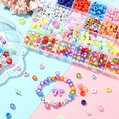 DIY Mixed Shapes Acrylic Beads Bracelets Making Kits DIY-YW0010-97-1
