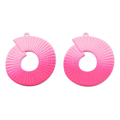 Spray Painted Iron Pendants IFIN-N008-029D-1