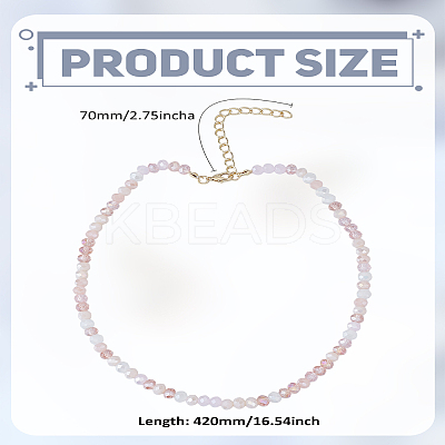 1Pc Glass Seed Beads Necklace for Women NJEW-LP0003-09-1
