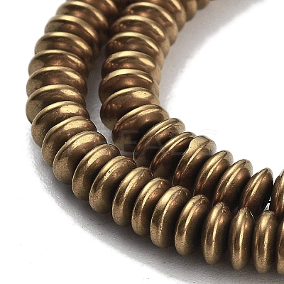Electroplated Synthetic Non-magnetic Hematite Beads Strands G-P545-A01-01A-1