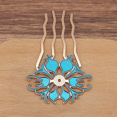 Alloy Hair Comb Findings PW-WGAD31C-05-1
