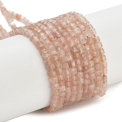 Natural Sunstone Beads Strands G-H042-B01-01-1