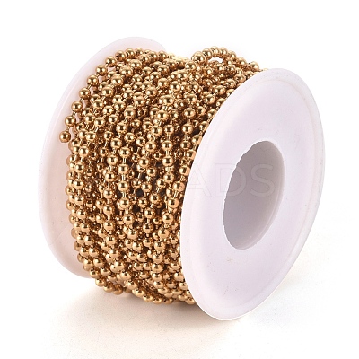 PVD Vacuum Plating 304 Stainless Steel Ball Chains CHS-F009-01D-G-1