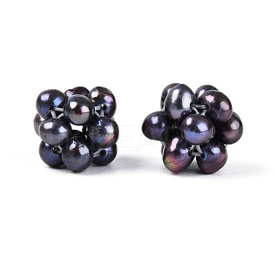 Round Natural Cultured Freshwater Pearl Beads PEAR-N020-10G-1