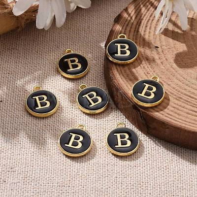 Golden Plated Alloy Charms X-ENAM-S118-02B-1