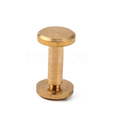 Luggage Leather Belt Brass Craft Solid Screw Rivet KK-WH0004-8mm-01C-1