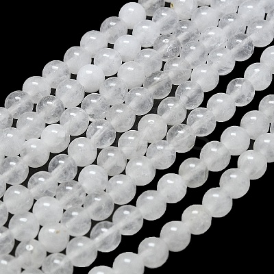 Natural Malaysia Jade Beads Strands G-L645-B01-4mm-01-1