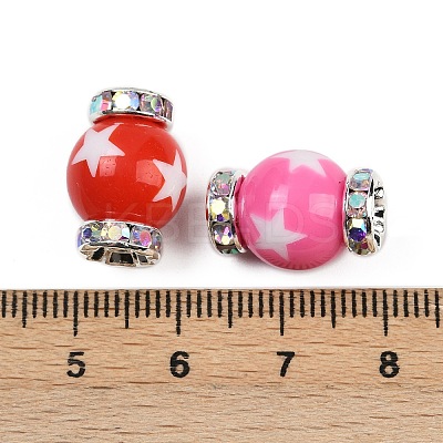 Resin Rhinestone Beads RESI-B030-01A-01-1
