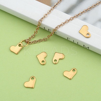 Ion Plating(IP) 304 Stainless Steel Heart Charms LS-X-STAS-F075-21-1