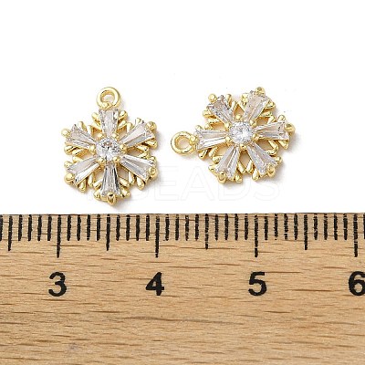 Brass Micro Pave Cubic Zirconia Charms KK-F872-17G-1