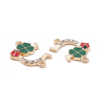 Alloy Crystal Rhinestone Connector Charms FIND-C019-54KCG-1