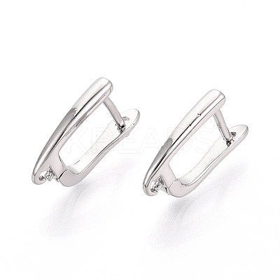 Brass Hoop Earring Findings KK-N267-23A-P-1
