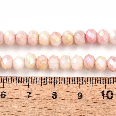 Ombre Effect Dyed Glass Beads Strands X-GLAA-C023-02-A03-1