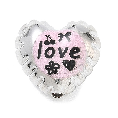 Printed Opaque Acrylic Beads AC-CBA7C46-01B-1
