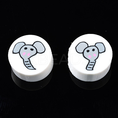 Handmade Polymer Clay Beads CLAY-N008-036K-1