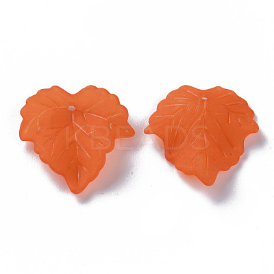 Autumn Theme Transparent Frosted Acrylic Pendants PAF002Y-19-1