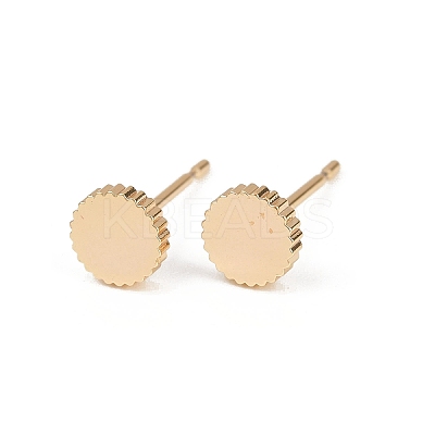 Brass Stud Earrings for Women EJEW-G441-03G-1