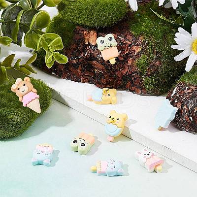 50Pcs 5 Style Resin Cabochons CRES-SC0002-31-1