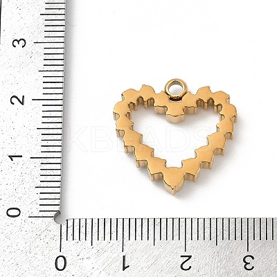 304 Stainless Steel with Rhinestone Pendants STAS-Z120-02A-G-1