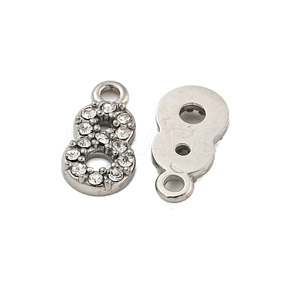 304 Stainless Steel Pendants STAS-L080-002P-08-1