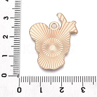Alloy Enamel Pendants ENAM-T021-09KCG-1