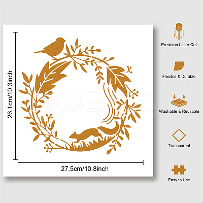 PET Hollow Out Drawing Painting Stencils DIY-WH0405-0095-1