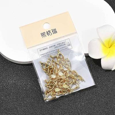 SHEGRACE Brass Ice Pick Pinch Bails XGRQ1R712-358G-1