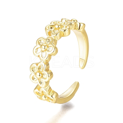 Brass Cuff Toe Rings RJEW-G100-15G-1
