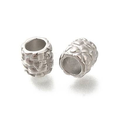 Anti-Tarnish 304 Stainless Steel European Beads STAS-I321-36P-1