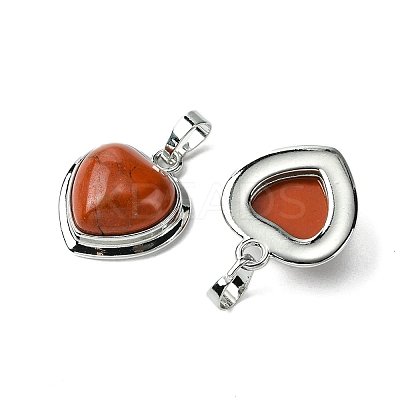 Natural Red Jasper Pendants G-C114-03P-21-1