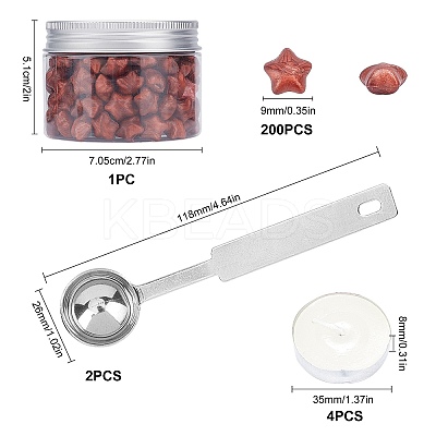Sealing Wax Particles Kits for Retro Seal Stamp DIY-CP0003-54H-1