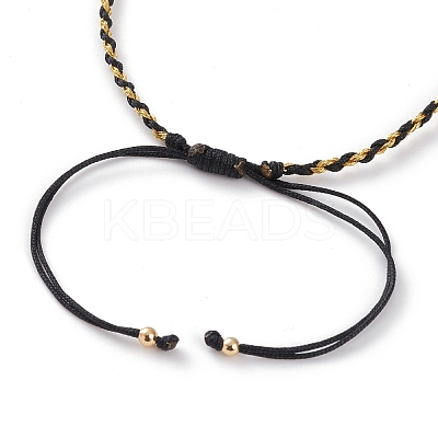 Adjustable Nylon Braided Cord Bracelet Making AJEW-JB00891-01-1